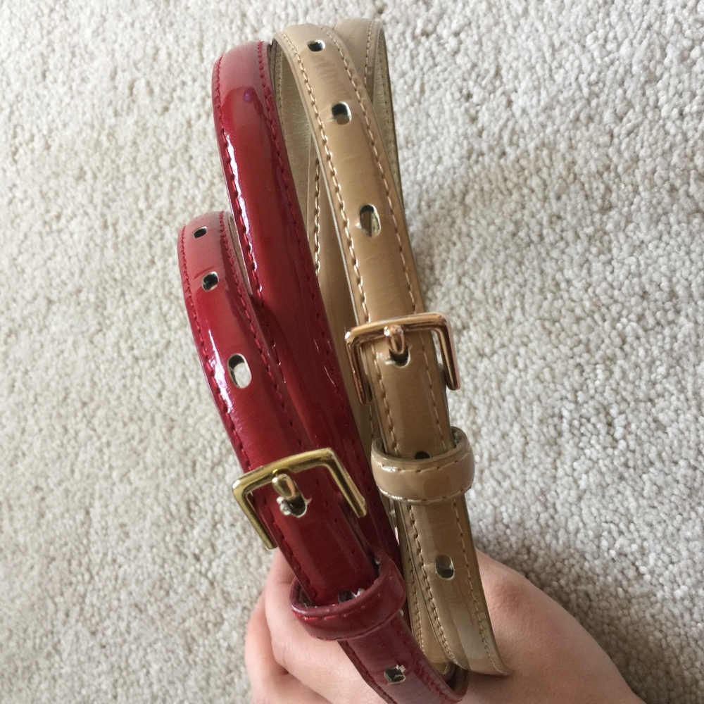 skinny belts (2) size XL